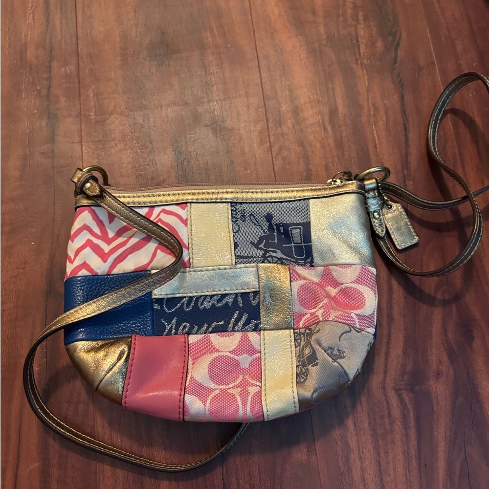 Coach Multicolor Patchwork Clutch - image 2